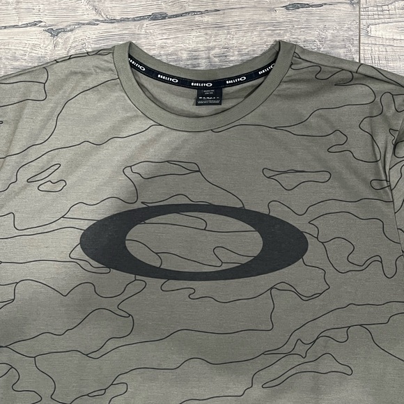 Oakley Mens Ellipse Logo Short Sleeve Casual Tee T-Shirt Green XXL - Picture 5 of 8